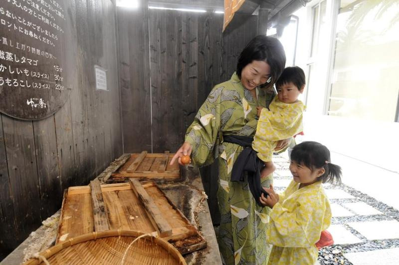 別府　鉄輪温泉　「かんなわ　ゆの香」　女将のひとりごと-地獄蒸し